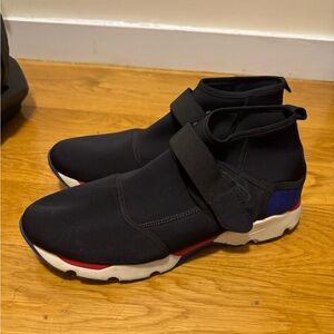 Marni Black and Blue High-Top Sneakers